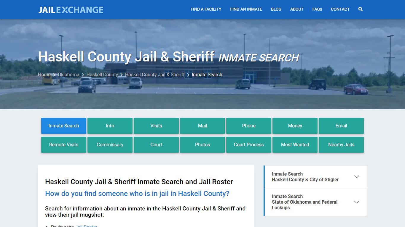Inmate Search: Roster & Mugshots - Haskell County Jail & Sheriff, OK